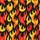 Women's Fiery Flame Art with Thermal Ribbed Detail: Plush V-Neck Long Sleeve Pajama Satin Pajamas Set - 4