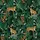 Women's Dense Jungle Cheetah Print Satin Pajamas – Loose Fit Button-Up Short Sleeve Set Satin Pajamas Set - 2