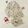 Relaxed Puppy Folk Art Mid-Century Botanical Dog Print Open Front Long Sleeve Puff Sleeve Sleepwear Set Satin Pajamas Set - 1