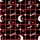 Women's Autumn Winter Plaid 'I SLEEP ZZZ' Heart Moon Star Print Long Sleeve Lounge Wear Satin Pajamas Set - 2