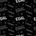 Women's Autumn/Winter Trendy Black & White Egal Verstanden Typographic Sleep Set Satin Pajamas Set - 2