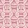 Ladies' Rose Pink Fuzzy Knit Cable Pattern Warm Thick Velvet Lined Loungewear Satin Pajamas Set - 2