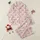 Plus Size Women's Whimsical Santa Faces Pastel Pink Holiday Loungewear Set Satin Pajamas Set - 1
