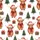 Unisex Personalized Highland Cow Christmas Sleepwear: Santa Hat & Plaid Scarf Oversized Satin Pajamas Set - 2