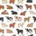 Unisex Chibi Cow: Playful All-Over Fluffy Highland & Holstein Cartoon Calf Print Pajamas Satin Pajamas Set - 2