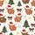 Cozy Holiday Wear: Highland Cow Christmas Tree Plaid Bow Seamless Pattern - Garment-Dyed Cotton Pajama Satin Pajamas Set - 2