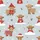 Women's Funny Christmas Pajama Set: Whimsical Highland Cow, Santa Hats & Reindeer Pattern Satin Pajamas Set - 2