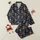 Unisex Highland Coo Fan: Santa Hat, Plaid Scarf, Christmas Tree Pattern Cozy Loungewear Satin Pajamas Set - 1