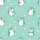 Family Christmas Whimsical Penguin Aqua Green Star Pattern Pajamas Set Satin Pajamas Set - 2