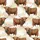 Farmhouse Christmas Highland Cow Sleep Set: Rustic Shaggy Cow Pattern, Festive Lights & Wreaths Satin Pajamas Set - 2