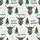 Highland Cow Christmas: Rustic Hand-Drawn Evergreen, Pastel Snowflakes & Script Text Wearable Satin Pajamas Set - 2