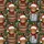 Rustic Christmas Pajamas: Fluffy Highland Cow, Santa Hat & Plaid Scarf Festive Pattern Satin Pajamas Set - 2