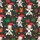 Family Christmas Cows: Tangled Lights & Gift Boxes Flat Illustration Festive Pajama Design Satin Pajamas Set - 2