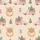 Adorable Fluffy Highland Cow Pink Truck Christmas Village Scene Textile Item Satin Pajamas Set - 2