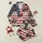German Shorthaired Pointer Fan Patriotic Pajamas: Distressed US Flag, GSP Dogs in Sunglasses & Bandanas Satin Pajamas Set - 1