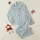 Women's Pink Alstroemeria Poppy Floral Pajamas: Watercolor Eucalyptus & Pastel Blue Satin Sleep Set Satin Pajamas Set - 1