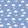 Women's Dreamy Periwinkle Cloud Heart Star Polyester Long Sleeve Lapel Cardigan Pajama Set Satin Pajamas Set - 2