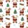 Whimsical Winter Pajamas: Highland Calf in Plaid Scarf, Hot Cocoa & Snowy Scene Satin Pajamas Set - 2