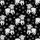 Funny Christmas Highland Cow: Whimsical Snowflake Seamless Pattern Digital Design File Satin Pajamas Set - 2
