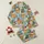Whimsical Christmas Sleep Set: Festive Highland Cow Elf & Santa Hat Pattern Satin Pajamas Set - 1