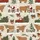 Festive Winter Pajamas: Rustic Santa & Shaggy Highland Cow Farmhouse Design Satin Pajamas Set - 2
