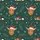 Festive Highland Cow Pajamas: Whimsical Christmas Truck & Pine Bough Pattern Satin Pajamas Set - 2