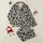 Women's Wide Leg Pajama Pants: Abstract Cow Spot Print, Faux Cotton Loungewear Comfort Satin Pajamas Set - 1