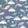 Narwhal Lovers' Dreamy Pastel Rainbow Marine Canvas Low Top Sneakers Satin Pajamas Set - 2