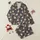 Pug Lover: Charming Cartoon Pugs, Red Bows & Hearts Pattern - Canvas Low Top Sneakers Satin Pajamas Set - 1