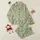 Giraffe Lovers' Mint Green Pajama Set: Cartoon Giraffe Tropical Leaf Lounge Wear Satin Pajamas Set - 1