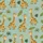 Giraffe Lovers' Mint Green Pajama Set: Cartoon Giraffe Tropical Leaf Lounge Wear Satin Pajamas Set - 2
