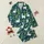 Llama Lover's Personalized Teal Cactus Bloom & Playful Llama All-Over Pattern Pajamas Satin Pajamas Set - 1