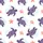 Personalized Sea Turtle Carryall: Deep Purple Ocean Wave & Coral Pattern - Custom Name School Rucksack Satin Pajamas Set - 2