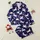Kids Youth Adult Whimsical Unicorn Pajamas: Navy Night Sky Star Pattern Sleep Set Satin Pajamas Set - 1