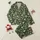 Women's & Kids' Whimsical Succulent Pajamas: Dark Grey Cactus Plant Pattern Sleep Set Satin Pajamas Set - 1