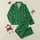 Sweet Sixteen Personalized Satin Pajamas: Emerald Green 'SQUAD' Print - Golden Crown Star Sleep Set Satin Pajamas Set - 1