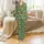 Artisan Supporter's Loungewear: Vibrant Green Foliage & Inclusive Hands Pattern Pajamas Satin Pajamas Set - 2