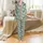 Children's Whimsical Winter Critters & Festive Motif Teal Print Pajamas Set Satin Pajamas Set - 2