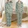 Children's Whimsical Winter Critters & Festive Motif Teal Print Pajamas Set Satin Pajamas Set - 1