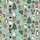 Children's Whimsical Winter Critters & Festive Motif Teal Print Pajamas Set Satin Pajamas Set - 4