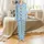 Personalized Family Custom Face Lounge Set: Cheerful Golden Retriever Puppy Soft Sleepwear Satin Pajamas Set - 2