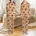 Cozy Thanksgiving Family Pajamas: Hand-Drawn Turkey Pumpkin Pie Leaf Print Two-Piece Sleep Set Satin Pajamas Set - 1