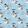 Family & Pet: Whimsical Sky Blue Snowman Dog Winter Pattern Personalized Cozy Loungewear Ensemble Satin Pajamas Set - 4