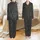 Personalized Bridal Party Satin Pajama Set: Elegant Script Typography & Minimalist Line Art on Charcoal Satin Pajamas Set - 1
