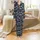 Kids' Hand-Drawn Cosmic Planets, Stars & Rockets Slate Blue Sleep Set Satin Pajamas Set - 2
