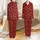 Family Celebrations Traditional Rustic Red Black Buffalo Plaid Pine Branches Berries Snowflake Graphic Satin Pajamas Set - 1