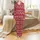 Family Matching Christmas Pajamas: Nordic Red White Polar Bear Snowflake Cotton Holiday Set Satin Pajamas Set - 2