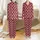 Custom Family Sleep Set: Photorealistic Corgi Dog Face Print - Crimson Red All-Over Polyester Spandex Loungewear Satin Pajamas Set - 1