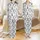 Family Christmas: Hand-Sketched Rustic Tree Pattern – Vintage Pen & Ink Wearable Art Satin Pajamas Set - 1