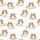 Women's Soft Pajama Set: Playful Blenheim Cavalier King Charles Dog Satin Pajamas Set - 4